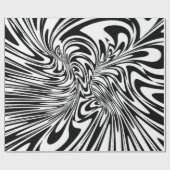 abstract zwart-wit cadeaupapier (Vlak)