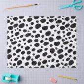 Abstract zwart-wit Cheetah Spots Pattern Tissuepapier (Craft)