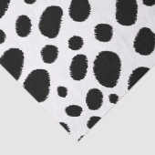 Abstract zwart-wit Cheetah Spots Pattern Tissuepapier (Detail)