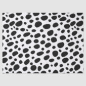 Abstract zwart-wit Cheetah Spots Pattern Tissuepapier (Voorkant)