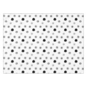 Abstract zwart-wit cirkelpatroon tafelkleed (Voorkant (Horizontaal))
