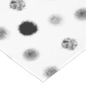 Abstract zwart-wit cirkelpatroon tafelkleed (Gekanteld)