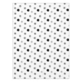 Abstract zwart-wit cirkelpatroon tafelkleed (Voorkant)