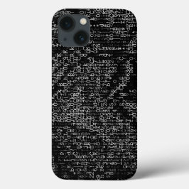 Abstract zwart-wit digitaal Case-Mate iPhone case