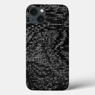 Abstract zwart-wit digitaal Case-Mate iPhone case