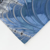 Abstract zwart-wit fleece deken (Hoek)