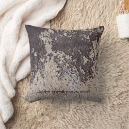 Abstract zwart-wit (gebarsten wand) kussen