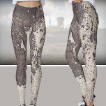 Abstract zwart-wit (gebarsten wand) leggings<br><div class="desc">"Soms lijken gebroken muren op oude plattegronden" Leggings. Zwart - wit - grijs oude gekraakte muur,  minimalistisch abstract stedelijk patroon. Geweldig geschenk voor degenen die schoonheid willen vinden in het dagelijks leven,  liefdesreizen of een mooie stijl. Bekijk mijn tanktop met hetzelfde ontwerp.</div>