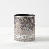 Abstract zwart-wit (gebarsten wand) mok (Midden)