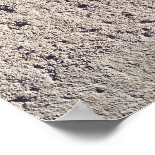 Abstract zwart-wit (gebarsten wand) poster (Hoek)