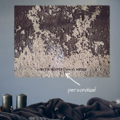 Abstract zwart-wit (gebarsten wand) poster