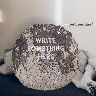 Abstract zwart-wit (gebarsten wand) rond kussen