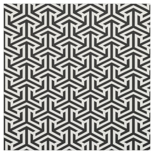 abstract zwart-wit geometrisch ontwerp stof (Swatch)