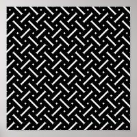 Abstract zwart-wit geometrisch patroon