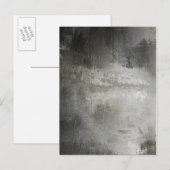 abstract zwart-wit getextureerd briefkaart (Voorkant / Achterkant)