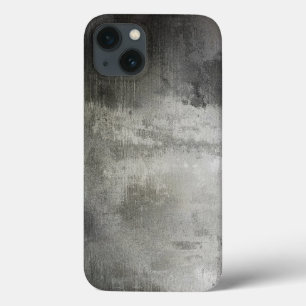 abstract zwart-wit getextureerd iPhone 13 hoesje