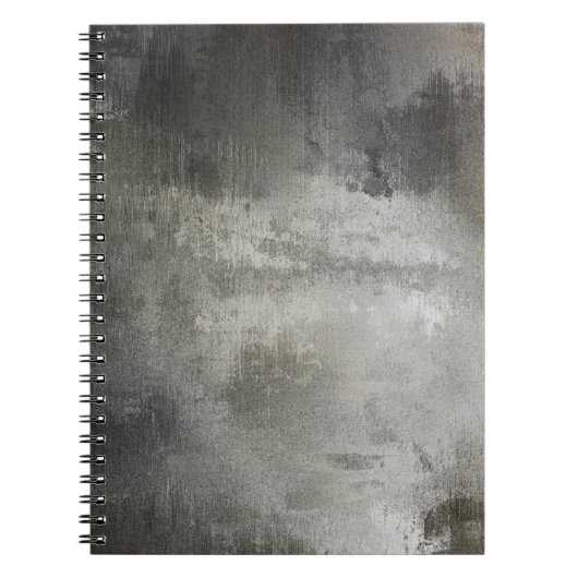 abstract zwart-wit getextureerd notitieboek (Voorkant)