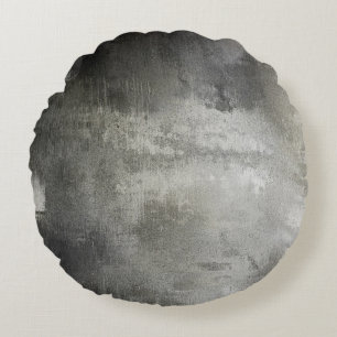 abstract zwart-wit getextureerd rond kussen