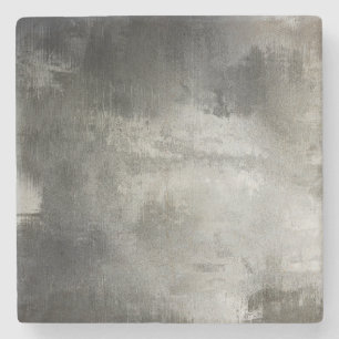 abstract zwart-wit getextureerd stenen onderzetter