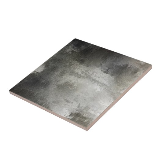 abstract zwart-wit getextureerd tegeltje (Zijkant)