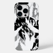 Abstract zwart wit grijs Case-Mate iPhone case (Achterkant)