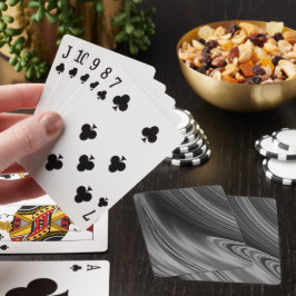 Abstract zwart-wit grijs pokerkaarten