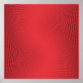 Abstract zwart-wit halftoonpatroon. Zachte kurk Poster (Voorkant)