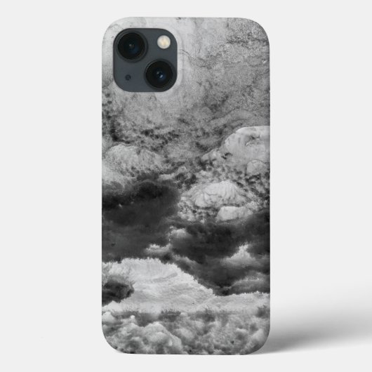 Abstract zwart-wit ijs Case-Mate iPhone case (Achterkant)