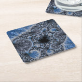 Abstract zwart-wit kartonnen onderzetters (Schuin)