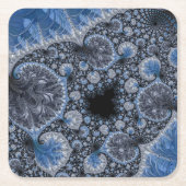 Abstract zwart-wit kartonnen onderzetters (Voorkant)