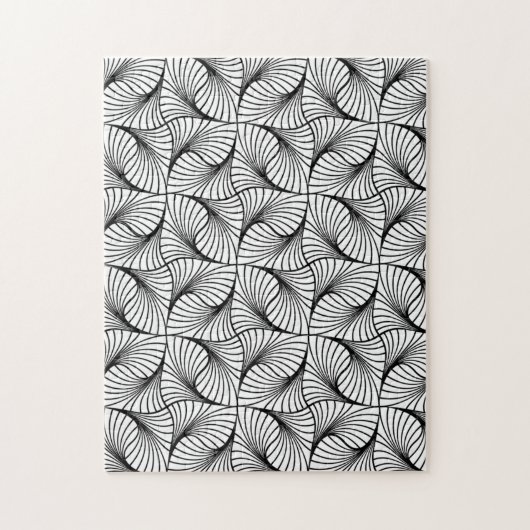 Abstract Zwart & Wit Legpuzzel (Verticaal)