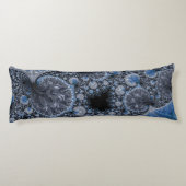 Abstract zwart-wit lichaamskussen (Achterkant)