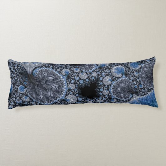 Abstract zwart-wit lichaamskussen (Achterkant)