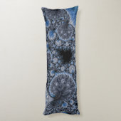 Abstract zwart-wit lichaamskussen (Achterkant (Verticaal))