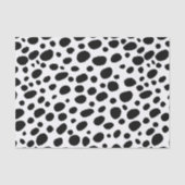 Abstract zwart-wit luipaardpatroon tissuepapier (Voorkant)