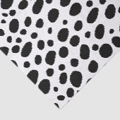 Abstract zwart-wit luipaardpatroon tissuepapier (Detail)
