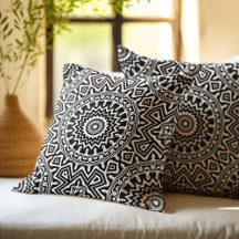 Abstract zwart-wit Mandala Pattern