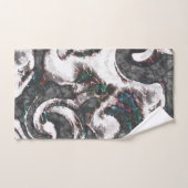 Abstract zwart-wit met gekleurde details of falen bad handdoek (Handdoek)