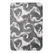 Abstract zwart-wit met gekleurde details of falen badmat (Voorkant Verticaal)