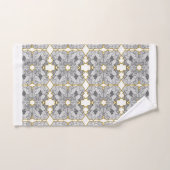 Abstract zwart-wit met gouden accenten bad handdoek (Handdoek)