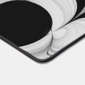 Abstract Zwart-wit met Groene Fractal Art Bureaumat (Hoek)