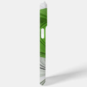 Abstract Zwart-wit met Groene Fractal Art Case-Mate iPhone Case (Achterkant / Rechts)