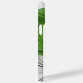 Abstract Zwart-wit met Groene Fractal Art Case-Mate iPhone Case (Achterkant / Rechts)