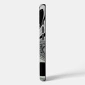 Abstract Zwart-wit met Groene Fractal Art Case-Mate iPhone Case (Achterkant / Links)