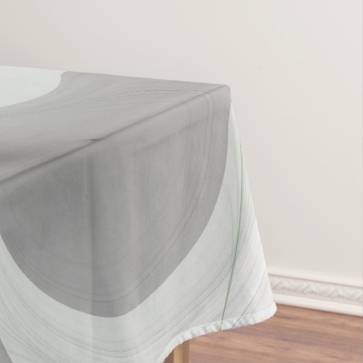 Abstract Zwart-wit met Groene Fractal Art Tafelkleed (Voorbeeld)