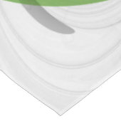 Abstract Zwart-wit met Groene Fractal Art Tafelkleed (Gekanteld)