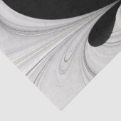 Abstract Zwart-wit met Groene Fractal Art Tissuepapier (Detail)