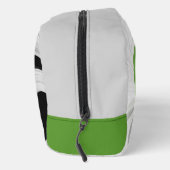 Abstract Zwart-wit met Groene Fractal Art Toilettasje (Rechts)