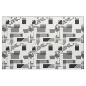 Abstract zwart wit modern viaduct strips stof (Fat Quarter)