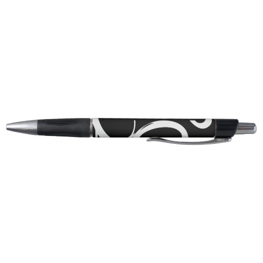 Abstract zwart-wit monogram pen (Bodem)